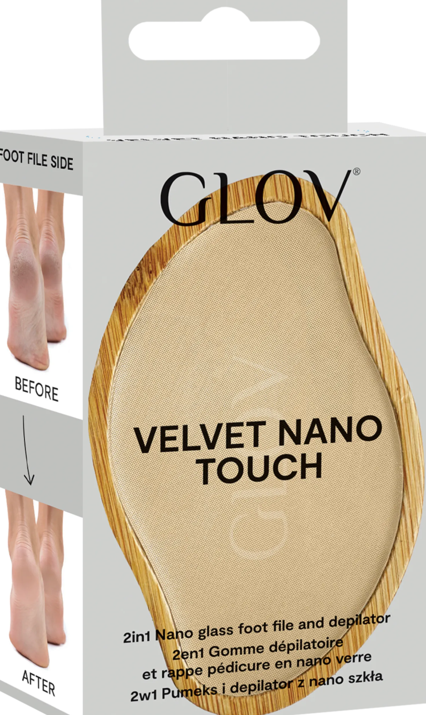 Velvet Nano Touch 2in1 Nano Glass Foot File & Depilator