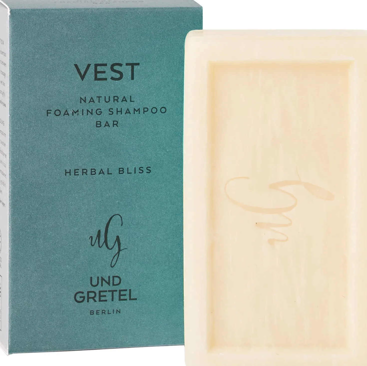 VEST Natural Foaming Shampoo Bar, 100 g