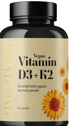 Vitamin D3+K2, 30 capsule