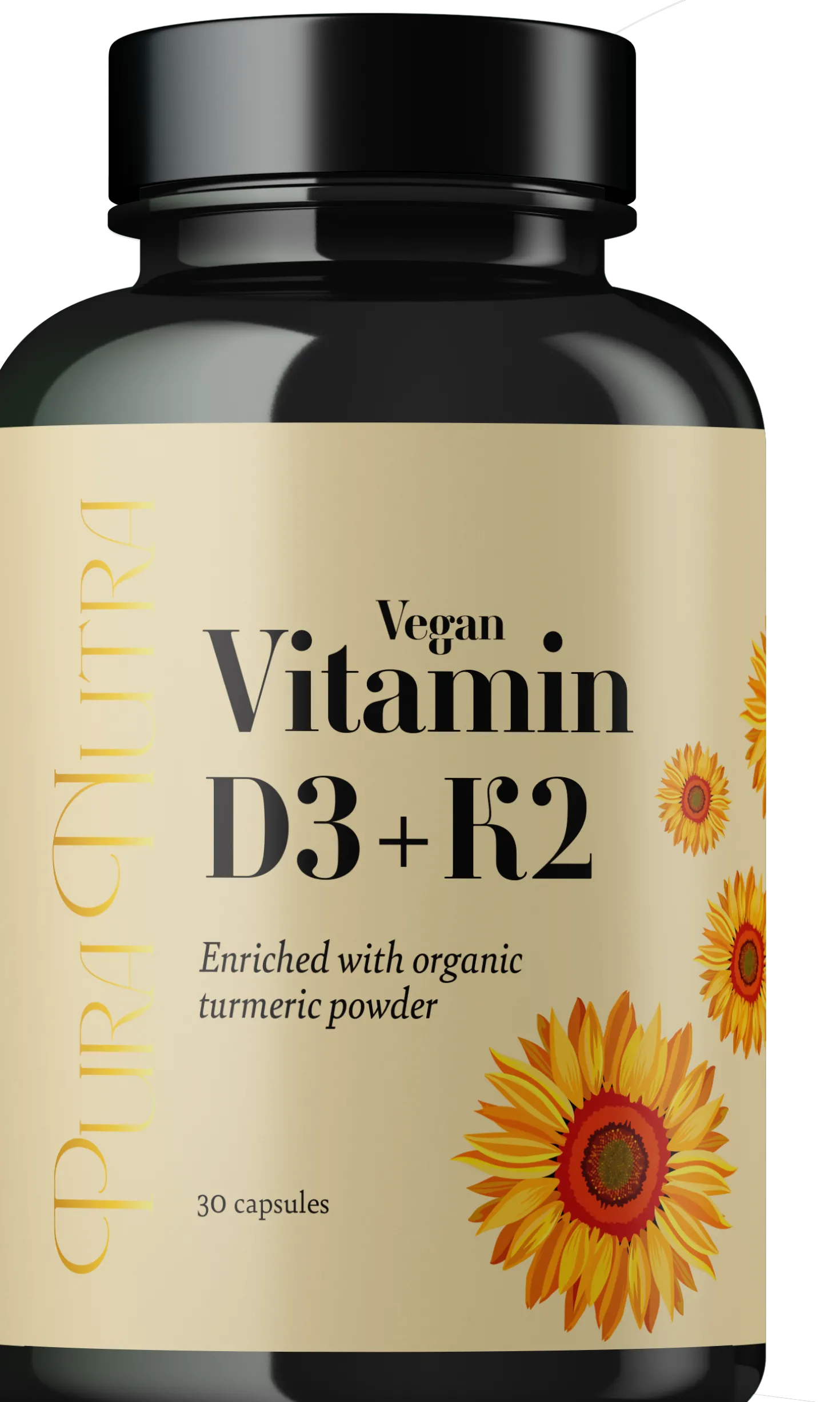 Vitamin D3+K2, 30 capsule