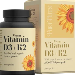 Vitamin D3+K2, 30 capsule