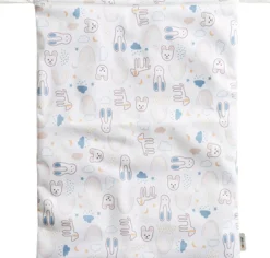 Wet Bag, large, White Teddy